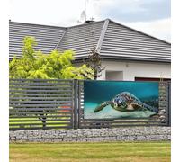 Bannière de bienvenue pour photographie de fête, arrière-plan photo, sous-marine, tortue de mer, panneau de porte, bannière à suspendre, décoration murale, panneau de bienvenue, décoration de fête