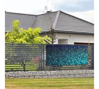 Bannière de bienvenue pour photographie de fête - Fond photo - Bleu sarcelle à paillettes - Bannière à suspendre - Décoration murale - Panneau de bienvenue - Décoration de fête - Petit format