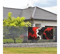 Bannière de bienvenue pour photographie de fête, fond photo, panneau de porte en marbre noir et rouge, bannière à suspendre, décoration murale, panneau de bienvenue pour porche, fournitures de