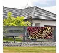 Bannière de bienvenue pour photographie de fête, toile de fond photo, imprimé léopard, panneau de porte, bannière à suspendre, décoration murale, panneau de bienvenue, décoration de fête, petit