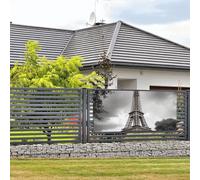 Bannière de bienvenue pour photographie de fête, toile de fond photo, panneau de porte de Paris, bannière à suspendre, décoration murale, panneau de bienvenue, décoration de fête, petit