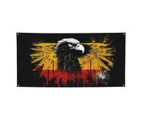 Bannière de bienvenue pour photographie - Drapeau de l'Allemagne - Accessoires photo pour clôture, anniversaire, jardin, fête, faveurs - Décoration murale - 119 x 61 cm