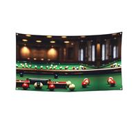Bannière de billard pour intérieur et extérieur - Réutilisable - Facile à suspendre - Décoration de fête
