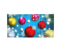 Bannière de boules de Noël colorées, bannière extérieure/intérieure, décoration pour anniversaire, fête, mariage, festival, Halloween