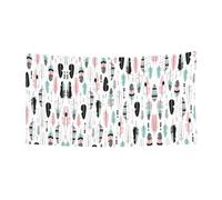 Bannière de cadeaux de vacances avec impression de plumes, décoration à suspendre pour fête de Noël, Halloween, panneau de cour