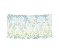 Bannière de cadeaux de vacances avec imprimé algues vertes et bleu marin, décoration à suspendre pour fête de Noël, Halloween, panneau de cour