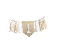 Bannière de chaise haute style bohème pour 1er anniversaire