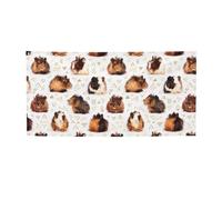 Bannière de cochons d'Inde - Décoration de fête à thème - Bannière de fond pour photographie - Fournitures de fête d'anniversaire - Bannière de décoration murale - 119 x 61 cm