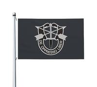 Bannière De Cour Insigne Des Forces Spéciales Drapeaux Décoratifs D'Extérieur Avec Œillets En Laiton Bannière Décorative Robustes Drapeau De Jardin Pour Bar Chambre Procession 90X150Cm