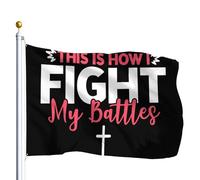 Bannière De Cour Voilà Comment Je Mène Mes Combats. Bannière Décorative Couleurs Éclatantes Drapeaux Décoratifs D'Extérieur Robustes Drapeau De Jardin Pour Chambre Patio Bar 90X150Cm