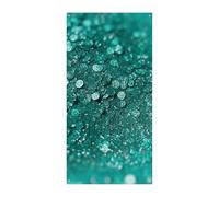 Bannière de couverture de porte à paillettes turquoise 90 x 180 cm - Bannières de fête saisonnières - Panneau de bienvenue - Décoration verticale à suspendre pour porche, entrée, jardin