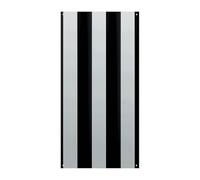 Bannière de couverture de porte à rayures noires et blanches 90 x 180 cm - Bannières de fête saisonnières - Panneau de bienvenue - Décoration verticale à suspendre pour porche, entrée, jardin