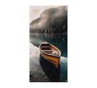 Bannière de couverture de porte de bateau au bord du lac - Fournitures de décoration de fête - Bannière à suspendre - Bannières de fête pour vacances, anniversaire, jardin, pelouse