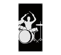 Bannière de couverture de porte de batteur 90 x 180 cm - Bannières de fête saisonnières - Panneau de bienvenue vertical - Décoration de porte à suspendre pour porche, entrée, jardin