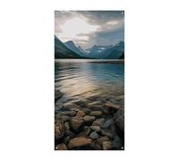 Bannière de couverture de porte du parc national des glaciers, 90 x 180 cm, bannières de fête, panneau de bienvenue saisonnier, décoration verticale à suspendre pour porche, entrée, décoration de