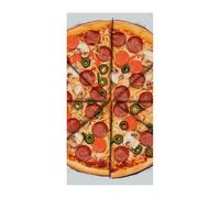 Bannière de couverture de porte « I Love Pizza » - Fournitures de décoration de fête - Bannière à suspendre - Bannières de fête pour vacances, anniversaire, jardin, pelouse