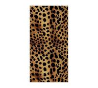 Bannière de couverture de porte imprimée léopard 90 x 180 cm - Bannières de fête saisonnières - Panneau de bienvenue vertical - Décoration de porte à suspendre pour porche, entrée, jardin