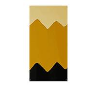 Bannière de couverture de porte jaune moutarde et noire 90 x 180 cm - Bannières de fête saisonnières - Panneau de bienvenue - Décoration verticale à suspendre pour porche, entrée, jardin