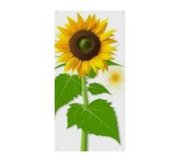 Bannière de couverture de porte tournesol et mauvaises herbes - Bannière de bienvenue - Bannière de bienvenue - Bannière de fête d'anniversaire pour célébrations festives - 177 x 90 cm