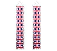 Bannière de décoration de fête avec drapeau britannique, bannière de félicitations, décoration de remise de diplôme, panneau de porche