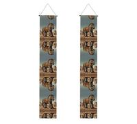 Bannière de décoration de fête de remise de diplôme cheval de Troie de dessin animé - Bannière de saison de remise de diplôme pour une utilisation