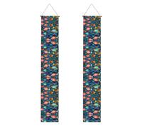 Bannière de décoration de fête en forme de poisson sous-marin - Peut être utilisée pour les fêtes de remise de diplôme et les célébrations de remise de diplôme à l'intérieur et à l'extérieur, un