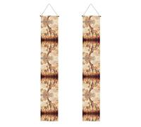 Bannière de décoration de fête mère et enfant girafe - Peut être utilisée pour les fêtes de remise de diplôme et les célébrations de remise de diplôme à l'intérieur et à l'extérieur, un article