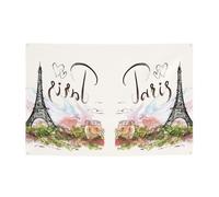 Bannière de décoration de fête Tour Eiffel de Paris pour intérieur ou extérieur