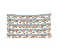 Bannière de décoration extérieure pour fêtes de fin d'année, design simple face adaptée pour les fêtes nocturnes, les jardins, les bars