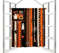 Bannière De Décoration Halloween 68 x 76 cm Esthétique Rustique Fantôme | Bannière Murale Halloween Déco Porte Automne Pour Décoration Maison Chambre Cuisine Mur Manteau