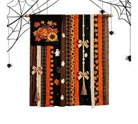 Bannière De Décoration Halloween 68 x 76 cm Et Fantôme Drôles D'Automne | Bannière de porte Halloween et affiche intérieure Pour Maison Salon Cuisine Entrée Ferme Vacances Automne Festival