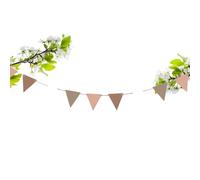 Bannière de décorations de fête - Fanion Triangle Drapeaux Cuir | Bannière de décorations de fête pour la pépinière de Guirlande de Mariage d'anniversaire