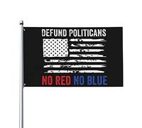 Bannière de drapeau anti-politique 3 x 5, ils sucent tous les deux, pas de politique, signe de zone franche anti-politique pour l'extérieur, abolition du financement des politiciens, décoration murale