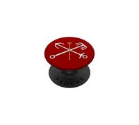 Bannière de Drapeau de la Ville de Saint-Pétersbourg Russie PopSockets PopGrip Adhésif