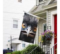 Bannière de drapeau double face résistante à la décoloration pour l'extérieur - Drapeau de bienvenue - Bannière de vœux personnalisée pour fête