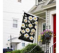 Bannière de drapeau double face résistante à la décoloration pour l'extérieur, drapeau de bienvenue de cour, bannière de vœux personnalisée pour fête maison