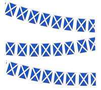Bannière de Drapeau écossais, Drapeau à Cordes, 10 mètres, 30 pièces, Drapeaux d'Écosse Double Face, pour la décoration de la Nuit des brûlures et la fête la Saint-André
