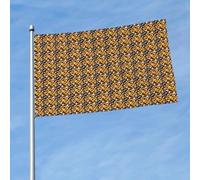 Bannière de drapeau festif avec imprimé pommes de terre pour mariage, jardin, porche, mur, terrasse, décoration d'intérieur