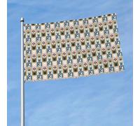 Bannière de drapeau imprimé bouledogue français pour jardin, porche, cour, mur, fête, célébrations