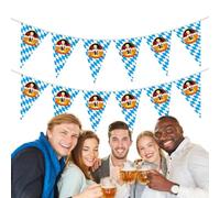 Bannière de Fanion de l'Oktoberfest, Drapeau de l'Oktoberfest Bannière | Bannière Guirlande de banderoles, fournitures du festival de la bière bavar