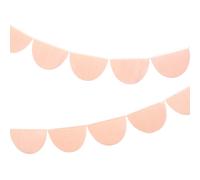 Bannière de fanions Meri Meri Peach Feston (paquet de 2) Bannière de fête de 13 pieds avec excédent de cordon Décorations de fête d'anniversaire