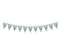 Bannière de fanions pour la fête de la bière - Guirlande bavaroise - Fanions de décoration à thème allemand - photo pour fête intérieure