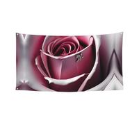 Bannière de fête à imprimé rose en gros plan pour anniversaire, mariage, vacances et actions saisonnières