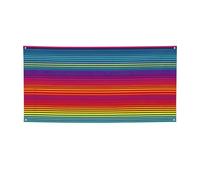 Bannière de fête à motif arc-en-ciel pour entreprise, événement, anniversaire, décoration de fête, intérieur ou extérieur