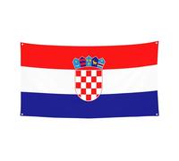 Bannière de fête à motif de drapeau de la République de Croatie, 177,8 x 88,9 cm, panneau de vacances, Halloween, Noël, fête, rassemblement de fond à suspendre