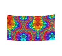 Bannière de fête avec impression couleur vive pour intérieur ou extérieur