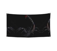 Bannière de fête avec impression scorpion, décoration extérieure, Halloween, Noël, panneau durable à suspendre pour les fêtes et les rassemblements