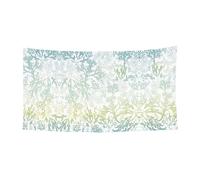 Bannière de fête avec imprimé algues vertes et bleu océan