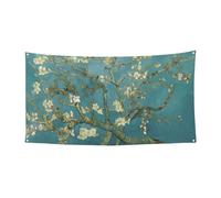 Bannière de fête avec imprimé amandiers pour intérieur et extérieur