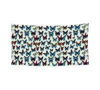 Bannière de fête avec imprimé papillon et violoncelle pour intérieur et extérieur